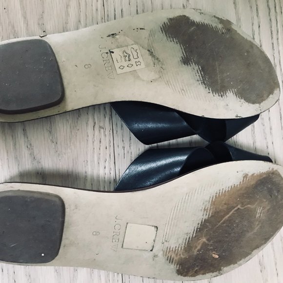 J. Crew Black Fat Sandals - Picture 7 of 8